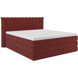 Premium Living Postelja Boxspring Lina, Rdeča, 200x200 | Shoptok.si