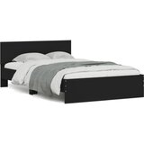 Furnova Posteljni okvir z vzglavjem črn 120x190 cm, (21936643) | Shoptok.si