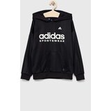 Adidas Dječja dukserica FT boja: crna, s kapuljačom, s tiskom | shoptok.hr