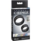 Fantasy C-Ringz - prsten za penis i testise (crni) | shoptok.hr