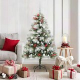  Umjetno božićno drvce S LED lampica Zelena i bijela 150 cm | shoptok.hr