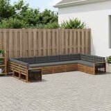  Setovi sofa 10 kom. Čvrsto drvo akacije | shoptok.hr