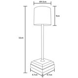 Globo 58487B - LED prigušiva stona lampa DIXON, na dodir, punjiva, 1,5W/5V, 2200 mAh, crna | Eponuda.com