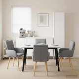 vidaXL Trpezarijske stolice 4 pcs Tkanina Svjetlosiva 60 x 56 x 96 cm | shoptok.hr
