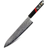 IZMAEL Damaskasti kuhinjski nož ZA-37455 - Chef / Crna / Crvena | shoptok.hr