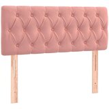 vidaXL Box spring postelja z vzmetnico roza 90x190 cm žamet | Shoptok.si