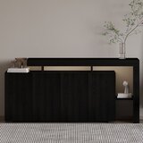 Hanah home komoda s ladicama, crna Cijene