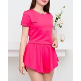 Resti Dark pink women's sports crop top set - Clothing | Shoptok.si