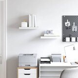  Plutajuće zidne police 2 kom hrast i bijele 50x23x3,8 cm MDF | Eponuda.com