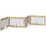  Vrata za pse s postoljem 4 pcs Hrast sonoma 100 x 60 cm | Eponuda.com