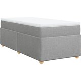  Okvir kreveta s oprugama i madrac svjetlosivi 90x200cm tkanina | shoptok.hr