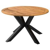 Ambia Garden VRTNA MIZA les, kovina črna, barve akacije | Shoptok.si