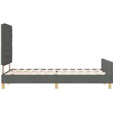 Krevetna konstrukcija Tamno siva 120 x 200 cm tkanina | shoptok.hr