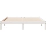  Dugi okvir kreveta bez madraca bijeli 140 x 220 cm od borovine | shoptok.hr