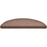  Prostirke za stepenice 30 kom 56x17x3 cm smeđe poluokrugle | shoptok.hr