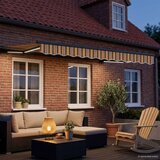  Ručni okvir tende s LED-ima Žuta Siva Antracit 3 5 x 2 m | shoptok.hr