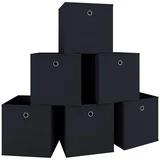 Set Zložljivih Zabojev Boxas, Črna, 6 Kos