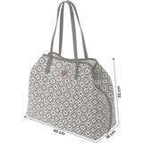 Guess Shopper torba 'VIKKY II' crna / bijela | shoptok.hr