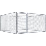 vidaXL Zunanji pasji boks pocinkano jeklo 2x2x1 m Cene