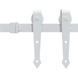 vidaXL drsna vrata z opremo belih 93x202 cm iz trdega lesa bora, notranja vrata z steklom 'ORKDAL'bela 93x202x4 cm | Shoptok.si