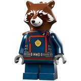 Lego Super Heroes sh0875 Rocket Raccoon - Dark Blue Suit, Reddish Brown Head