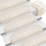  Prostirke za stepenice 10 kom 65x21x4 cm Bijele poluokrugle velike | shoptok.hr