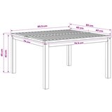  Stolić za kavu Bijela 80 x 80,5 x 45 cm Čvrsto drvo akacije | shoptok.hr