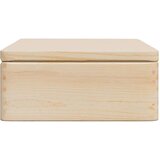 vidaXL Drvena kutija s poklopcem 40x30x13 cm Puno drvo Bor | shoptok.hr