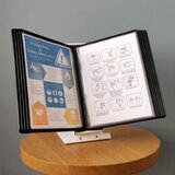 Levia Stojalo namizno + predstavitvene mape 1/10 (črna) | Shoptok.si