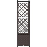  Povišeni krevet s mrežom i krovom Smeđa 122 x 40 x 141 cm PP | shoptok.hr