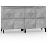 Maison Chic Komoda - Predalnik 2 kosa betonsko siva 60x35x70 cm inženirski les, (21721556) Cene