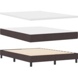  Postelja boxspring z vzmetnico Temno rjava 140 x 190 cm, (5000123684) | Shoptok.si