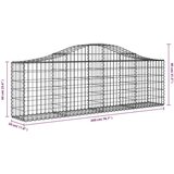  Lučne gabionske košare 14 kom 200x30x60/80 cm pocinčano željezo | shoptok.hr