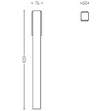 Philips LED spoljašnja svetiljka STRATOSPHERE LED/3,8W/230V 42 cm 4000K IP44 | Eponuda.com