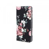  Trendy Flower preklopna torbica Samsung Galaxy A22 A225 LTE - črno roza Cene