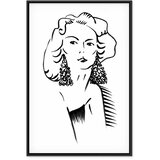  Slika - Romantic Blonde (1 Part) Vertical 40x60 U crnom drvenom okviru | shoptok.hr