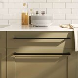  Ručke za ormarić 5 kom crne 480 mm od nehrđajućeg čelika | shoptok.hr