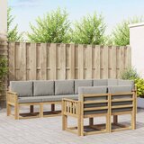 Set vanjskih sofa 8 kom. Bijela i svjetlosiva | shoptok.hr