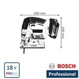Bosch akumulatorska ubodna testera gst 18 v-li b professional solo | ePonuda.com