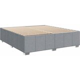  Krevet s oprugama i madracem svjetlosivi 200 x 200cm od tkanine | shoptok.hr