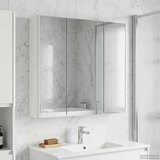  Kopalniška ogledalna omara z LED lučmi Bela 73.5 x 15.5 x 70 cm, (5000233278) | Shoptok.si