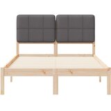 vidaXL krevetni okvir s tapiciranim uzglavljem tamno siva 120 x 190 cm | shoptok.hr