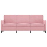  Trosjed ružičasti 180 cm baršunasti | shoptok.hr