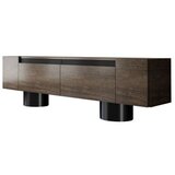 Hanah home tv polica bohem walnut black | Eponuda.com