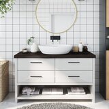 vidaXL Kupaonska radna ploča tamnosmeđa 100x30x(2-6) cm tretirano drvo Cijene