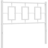  Metalno zamjensko uzglavlje bijelo 100 cm | shoptok.hr