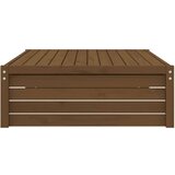  Vrtni stolček za noge medeno rjav 120x80 cm trdna borovina | Shoptok.si