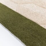 Flair Rugs Zelen/v naravni barvi ročno tkan volnen tekač 60x230 cm Apex Border Wool – | Shoptok.si