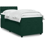 Box spring krevet s madracem tamnozeleni 100x200 cm baršunasti | shoptok.hr