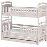 Molarem Home Drveni dječji krevet na kat Viki s tri kreveta i ladicom - kašmir - 180x80 cm - Bez madraca | shoptok.hr